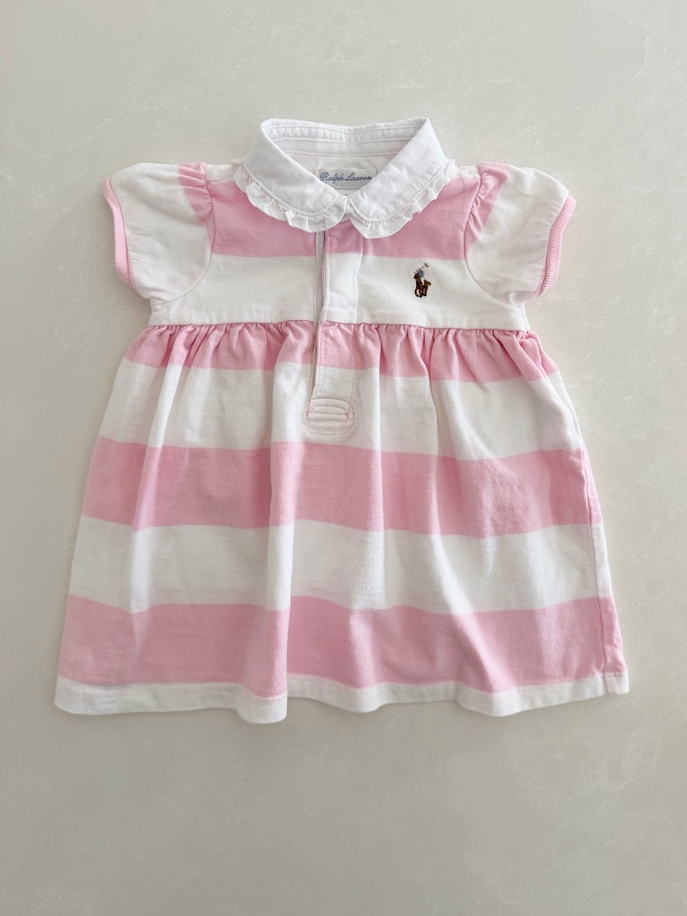 Ralph Lauren Baby Rugby Polo Dress • Size 6M